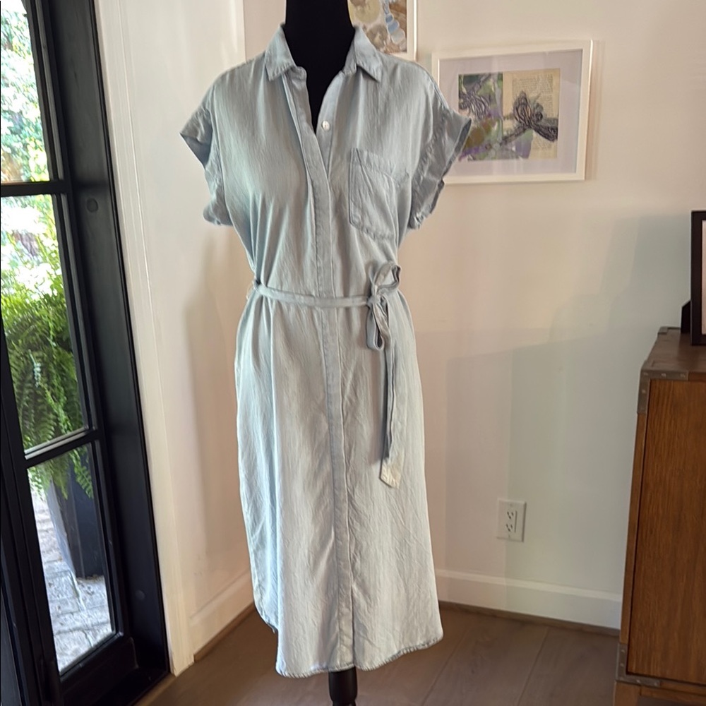 Rails Light Blue Shirt Dress